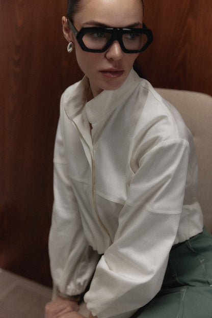 Camisa Harlan ivory — campaña The Gentlewoman, Sanna